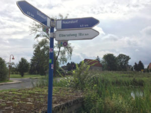 Niedergörsdorf Wegweiser Elberadweg Berlin-Leipzig-Radweg Erfahrungsbericht