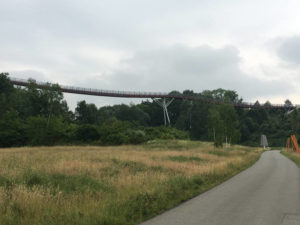 Drachenschwanzbrücke bei Ronneburg - Thüringer Städtekette - Radtour in Thüringen