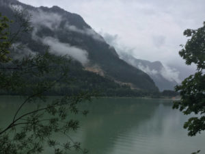 Saalachsee an der Saalach - Bad Reichenhall Schneizelreuth Wolken Berge