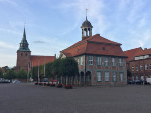 Innenstadt Boizenburg Kirche Mecklenburg-Vorpommern - Elberadweg - Fernradweg Berlin-Hamburg