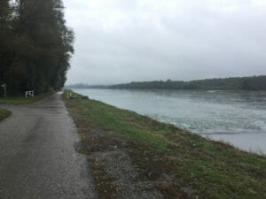 Lauterbourg - Blick auf den Rhein - Rheinradweg - Véloroute Rhin