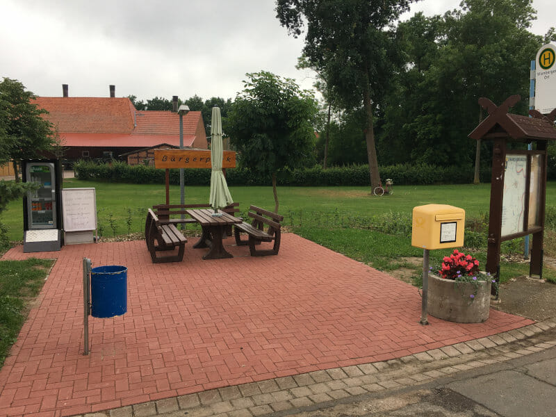 Wienbergen Bürgerpark - Weserradweg Rastplatz